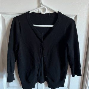 Black cardigan